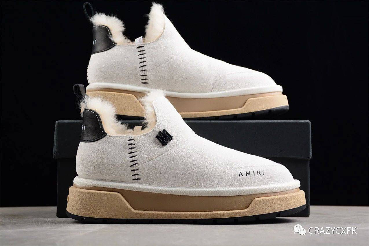 埃米尔 amiri 圆头厚底雪地靴毛靴鞋_风格_鞋子_搭载