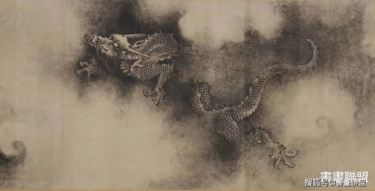 顺便说一下,陈容不仅擅画龙,还擅长画松,竹,鹤,偶亦画虎,垂老笔力简易