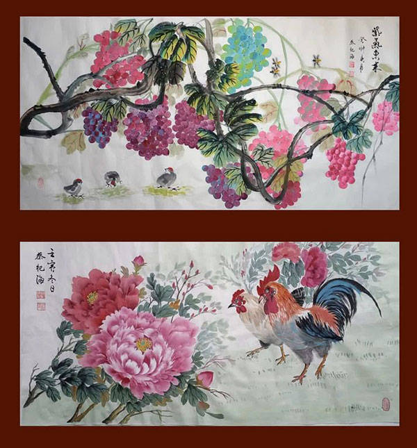 仍然保持一个稳定的流通价格,书法作品:12000元cny(一平尺),国画作品