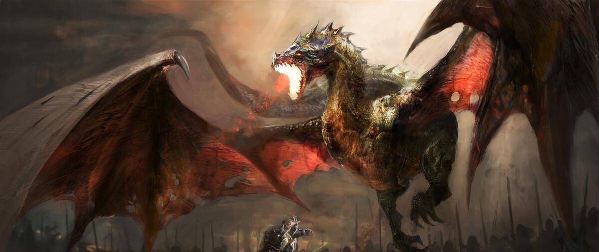 在历史的这个时刻,龙似乎只不过是一条巨大而可怕的水蛇.