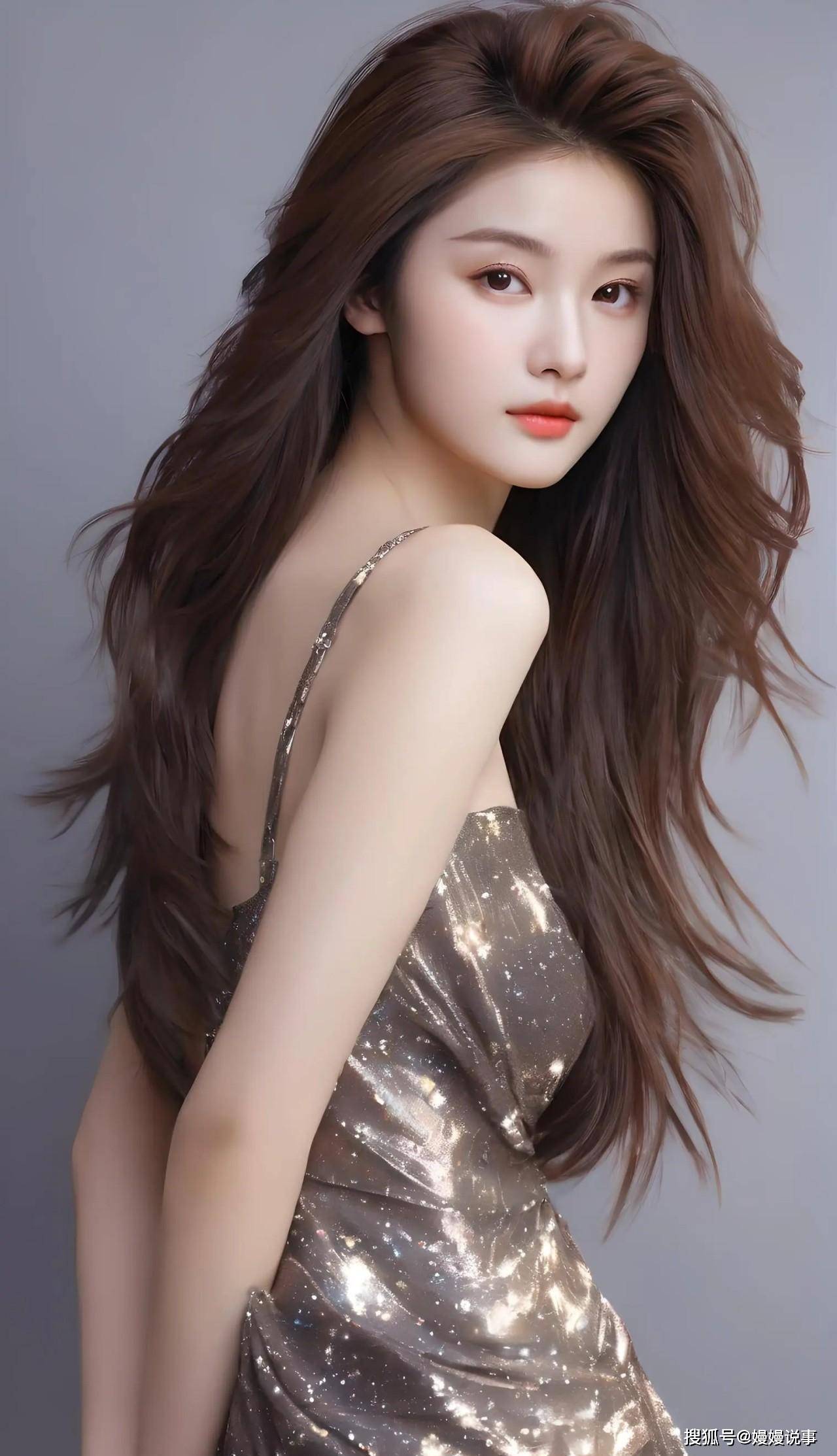 轻纱的精致诗,画中的迷人美少女_魅力_绘画_女孩