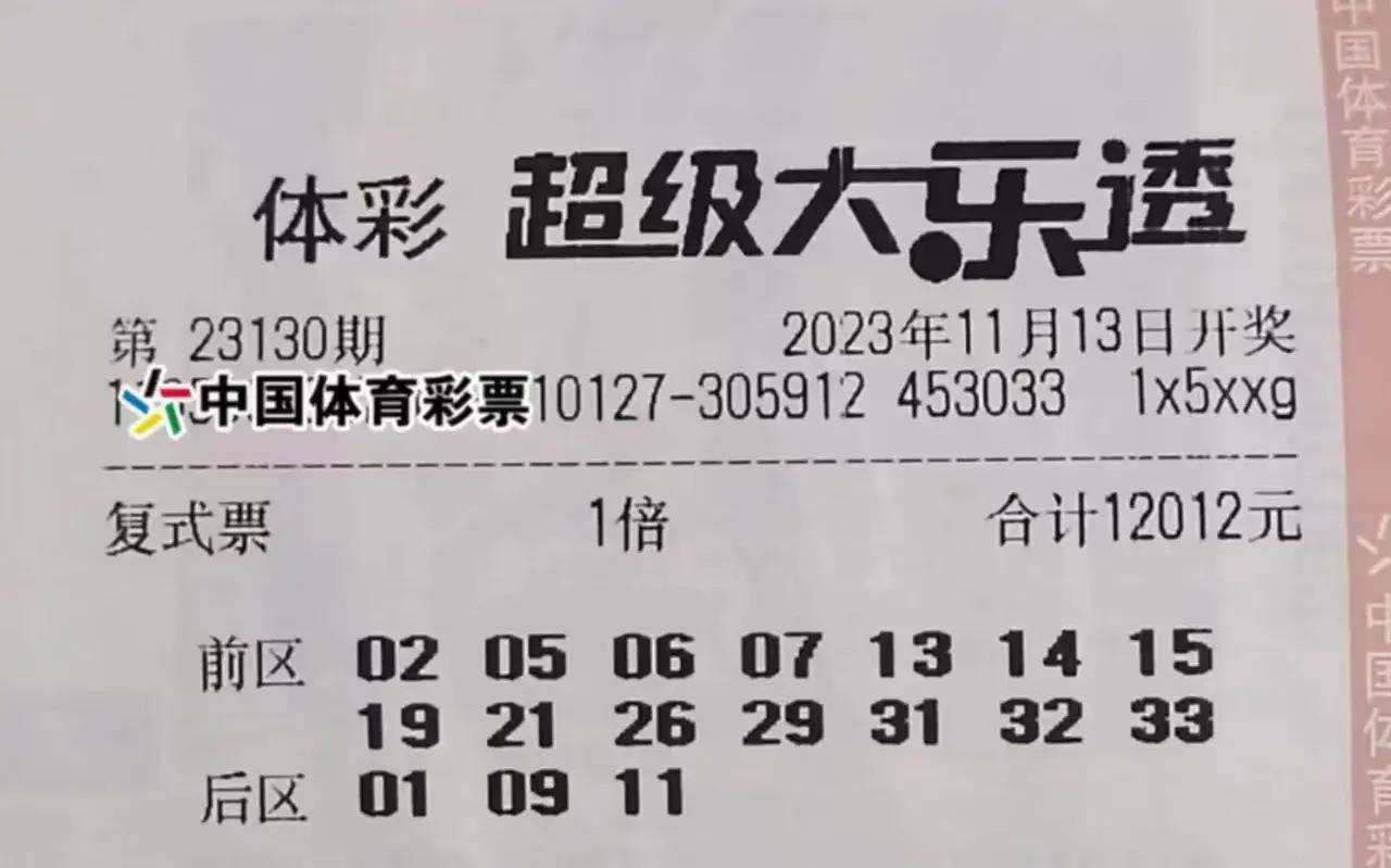 大乐透23130期晒票:不异想天开,踏踏实实做人_彩票_行业_方式