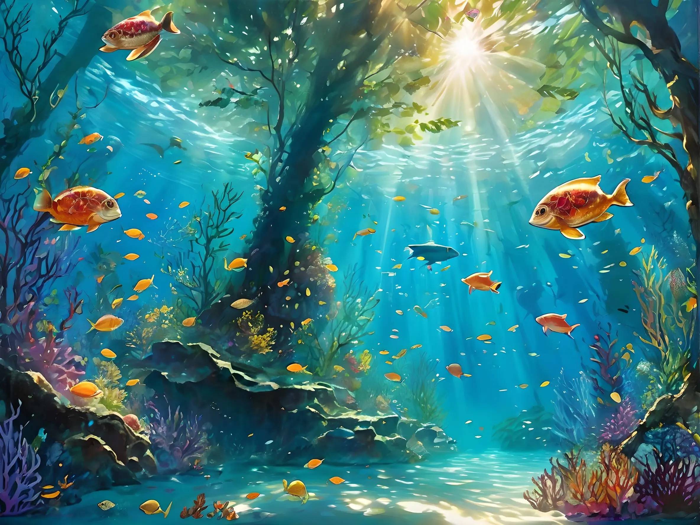 水下森林,仿佛是大自然的秘密花园.