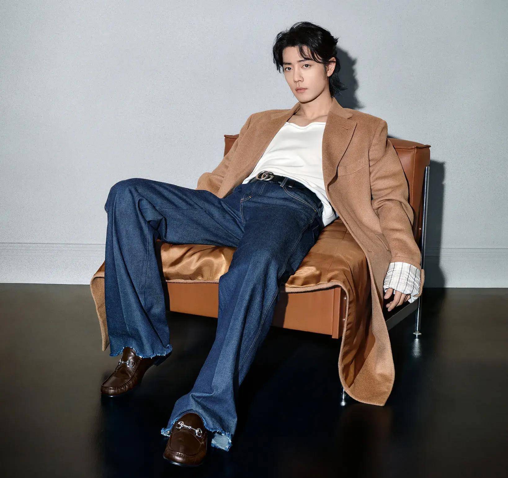 肖战与gucci握手第三年,文艺片幕后照片还是"超现实迷幻"?