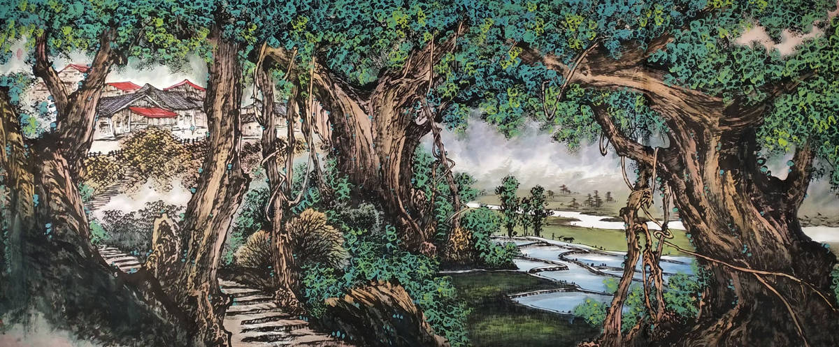 欣赏王宽秀画作,品味流年的诗行,品味岁月的画卷_水墨_万物_生活