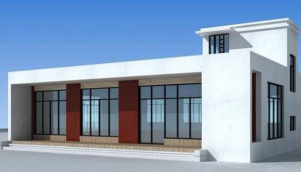 最新款的一层农村自建房,第三款现代风格符合新农村的气质_建筑_设计