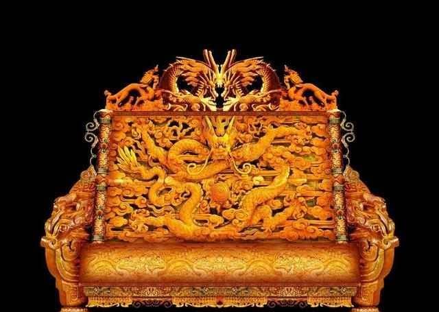 故宫里的这把龙椅已经有500年的历史,龙椅是木头打制的_皇帝_象征