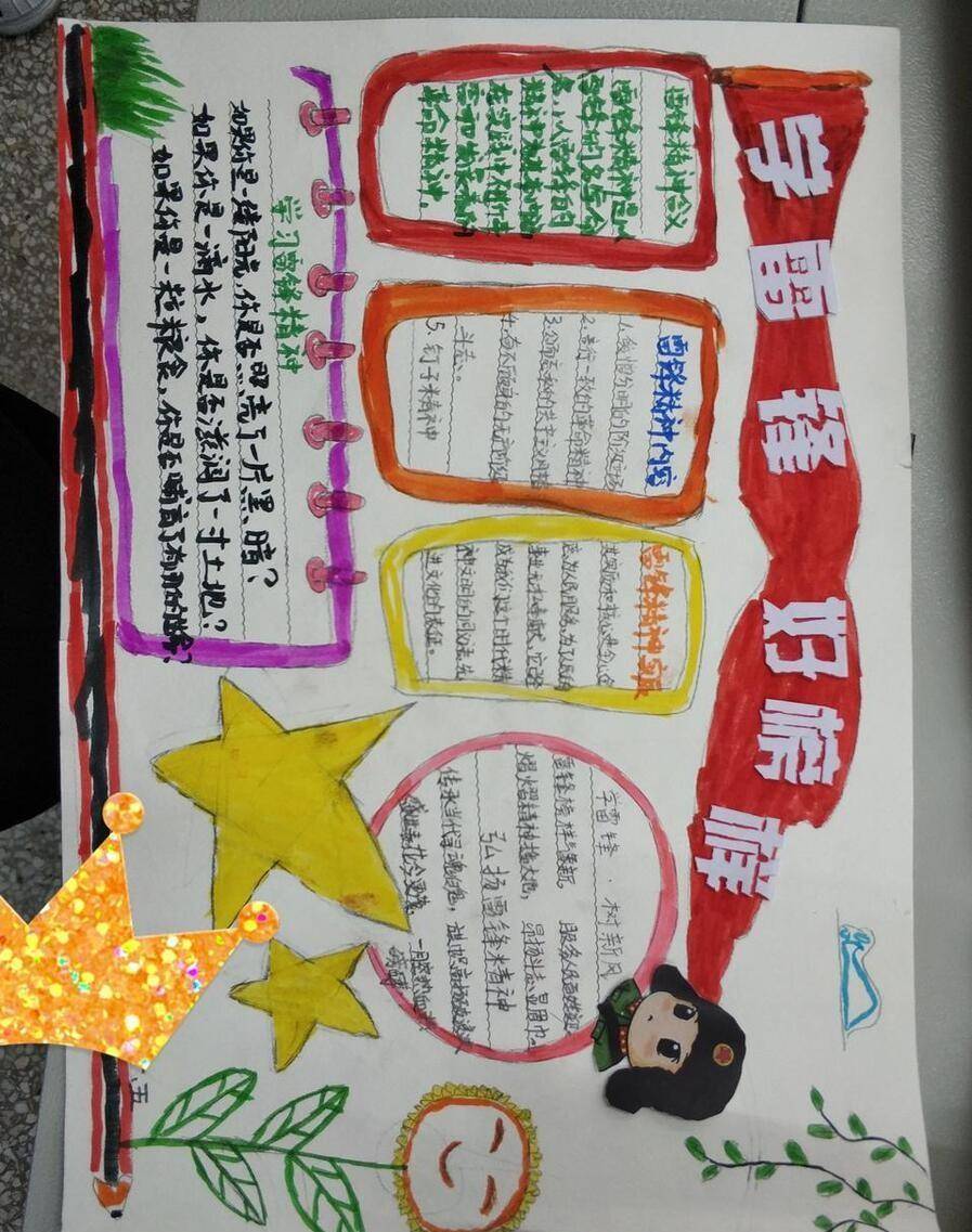 小学生手写报纸制作图片