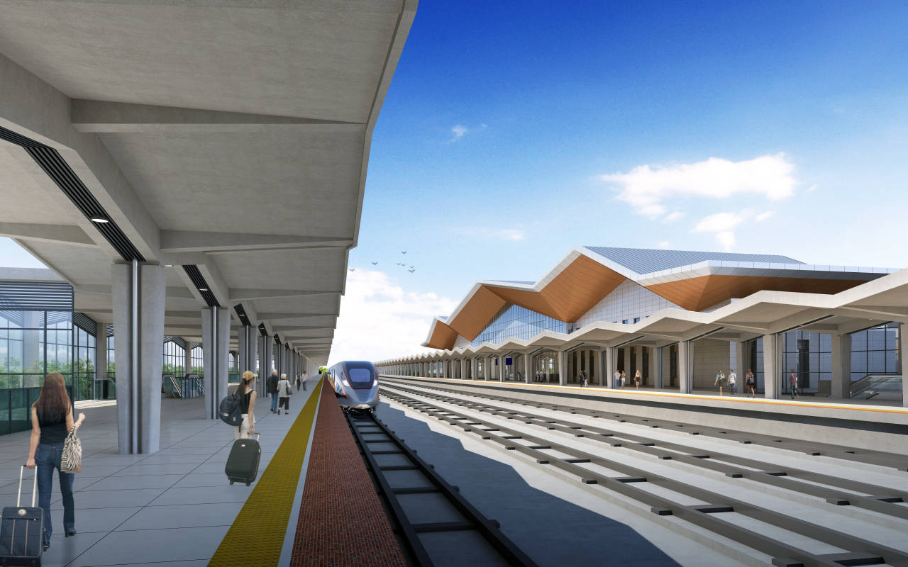 杭温高铁再传捷报!磐安站马上进入内装阶段_站房_施工_结构