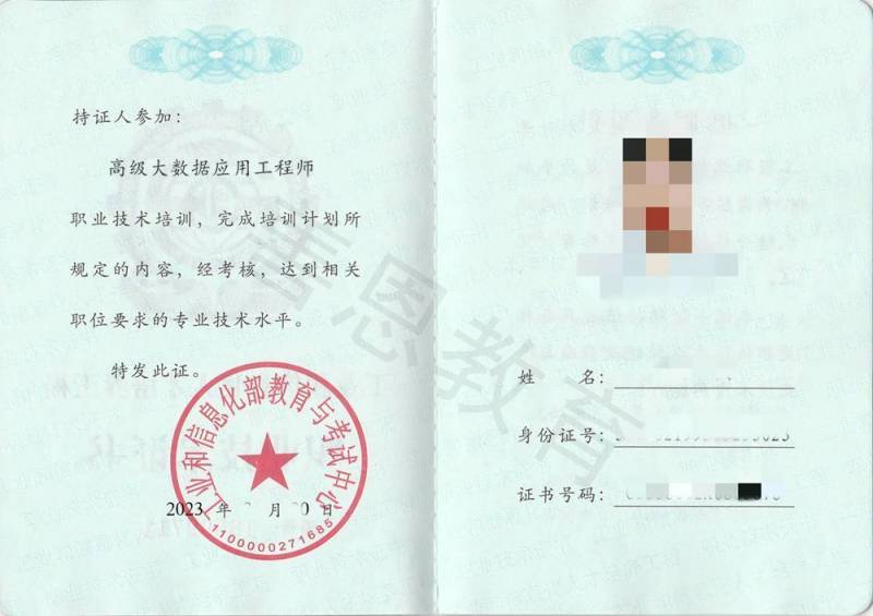 大数据应用工程师证考试后多久拿证 想当要什么证_教育_分析_进行