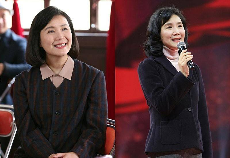 看了严晓频的打扮:即使不穿"花",头发微卷,气质优雅又贵气_女人_衣装