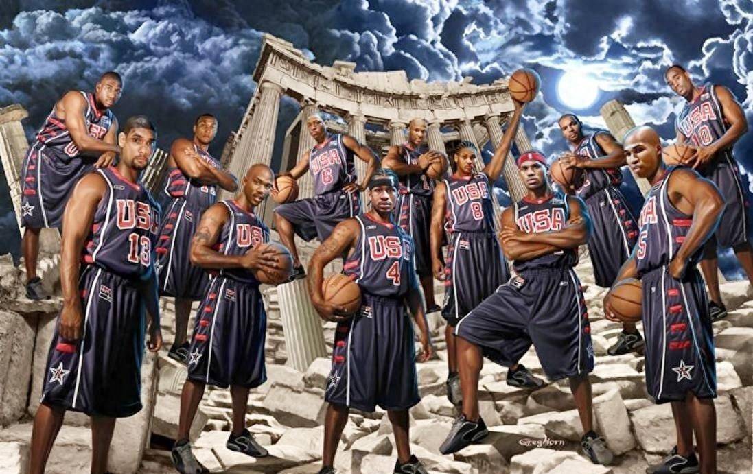 国外男篮阵容强大,一直被称为梦之队.