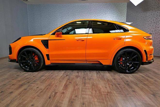 東莞保時捷車友會橙色風暴誰能不愛?邁莎銳定製保時捷cayenne coupe!