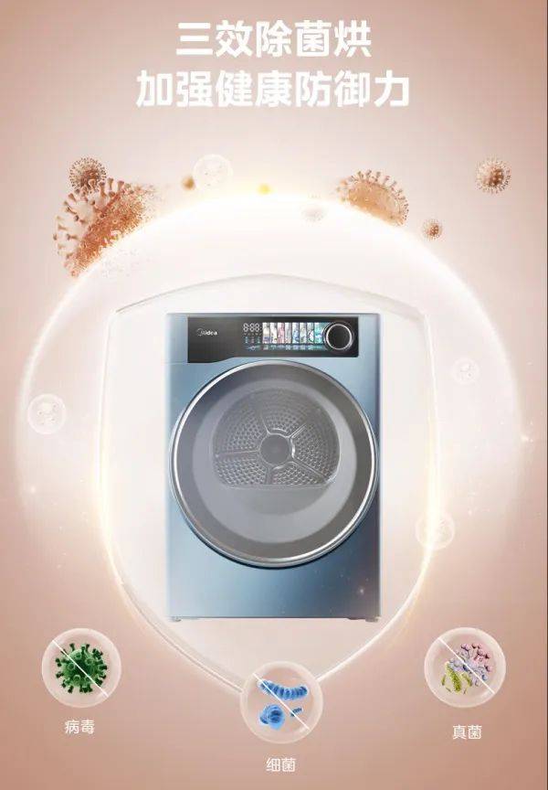 人感科技加持,首款医护级美的元气RS7洗烘套装再造高端洗护-家电圈官网