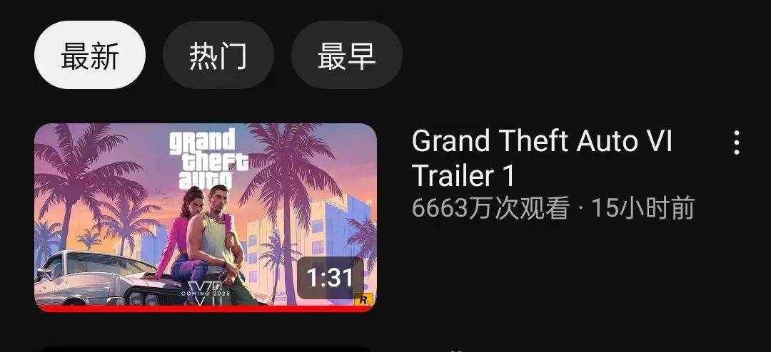 《gta 6》首個預告片信息量炸裂,玩家想穿越到2025年_畫面_遊戲_系列