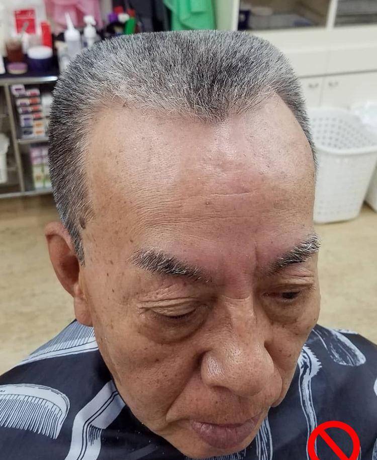 70岁老人发型短发男图片