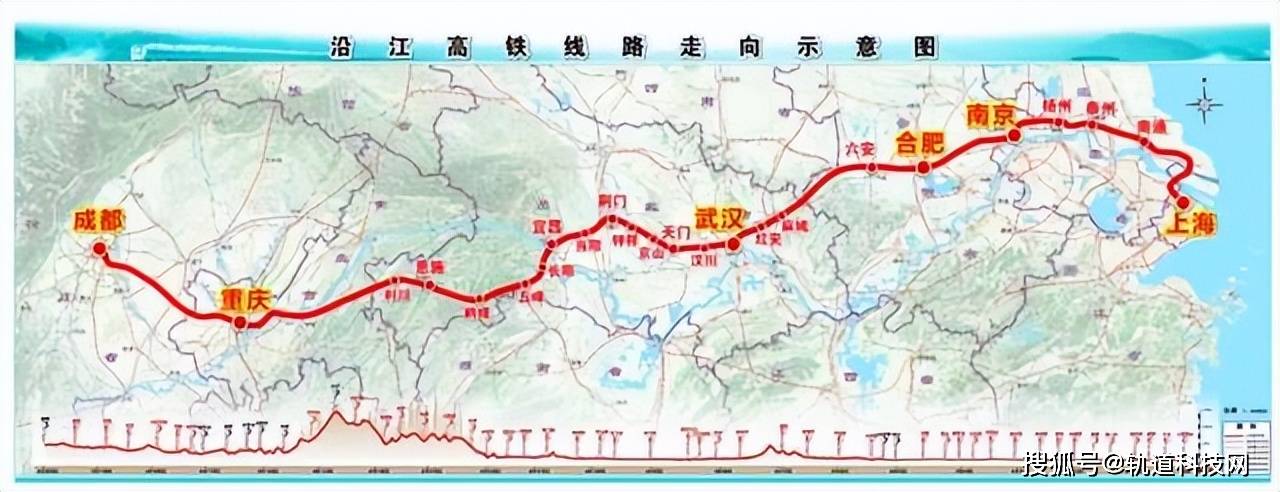 重庆至成都段(成渝中线高铁)已进入大建设阶段;合肥至武汉段已施工