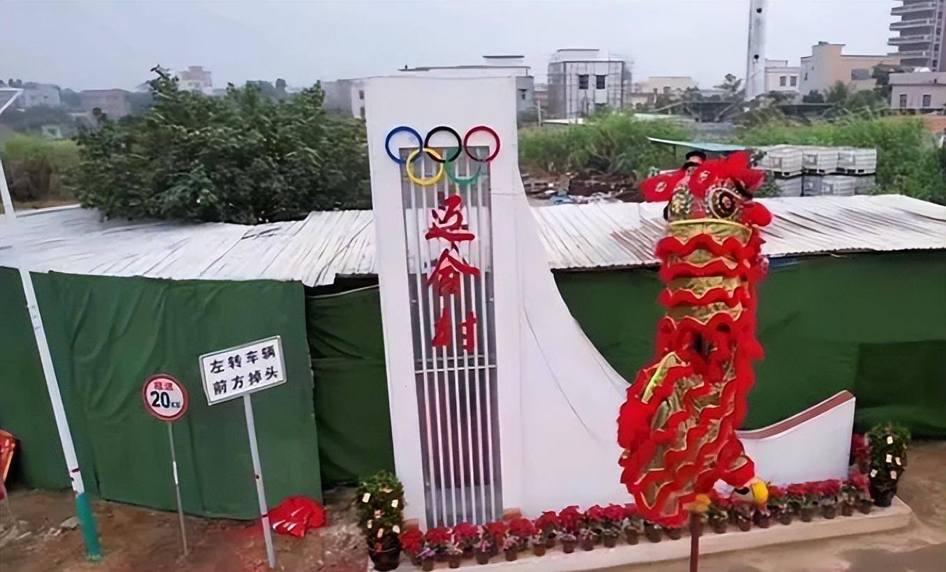 迈合村举办了揭牌仪式,请了舞狮队进行舞狮庆祝,还燃放了鞭炮.