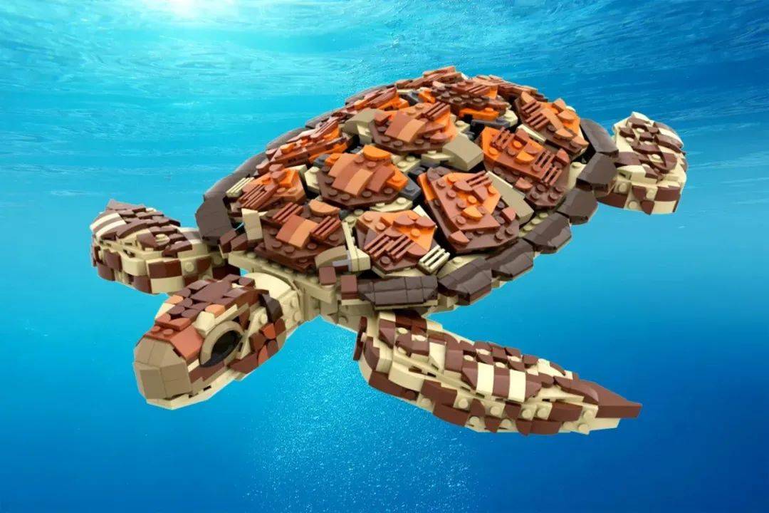 又见星月夜设计师新作~乐高ideas作品《海龟》获万票支持!