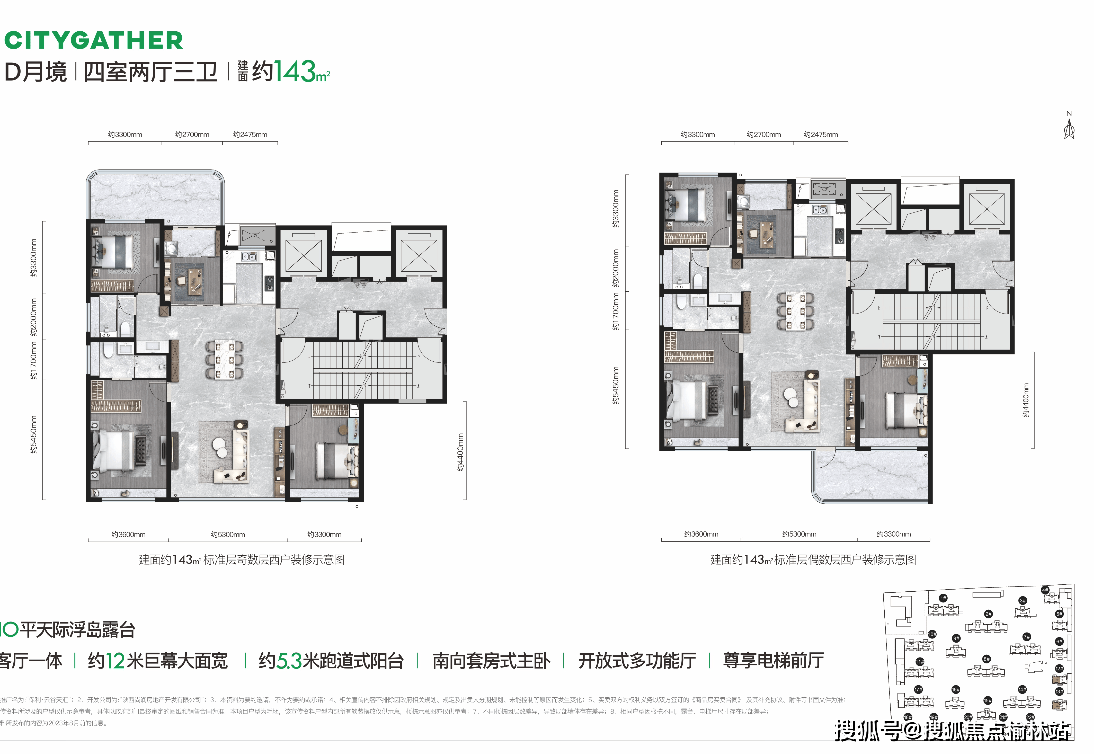 保利天际户型图图片