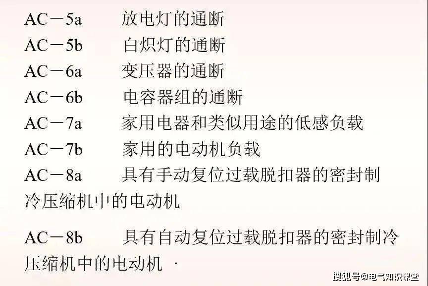 交流接觸器的使用類別,來看看這經常被忽略和隱藏的技術知識吧!