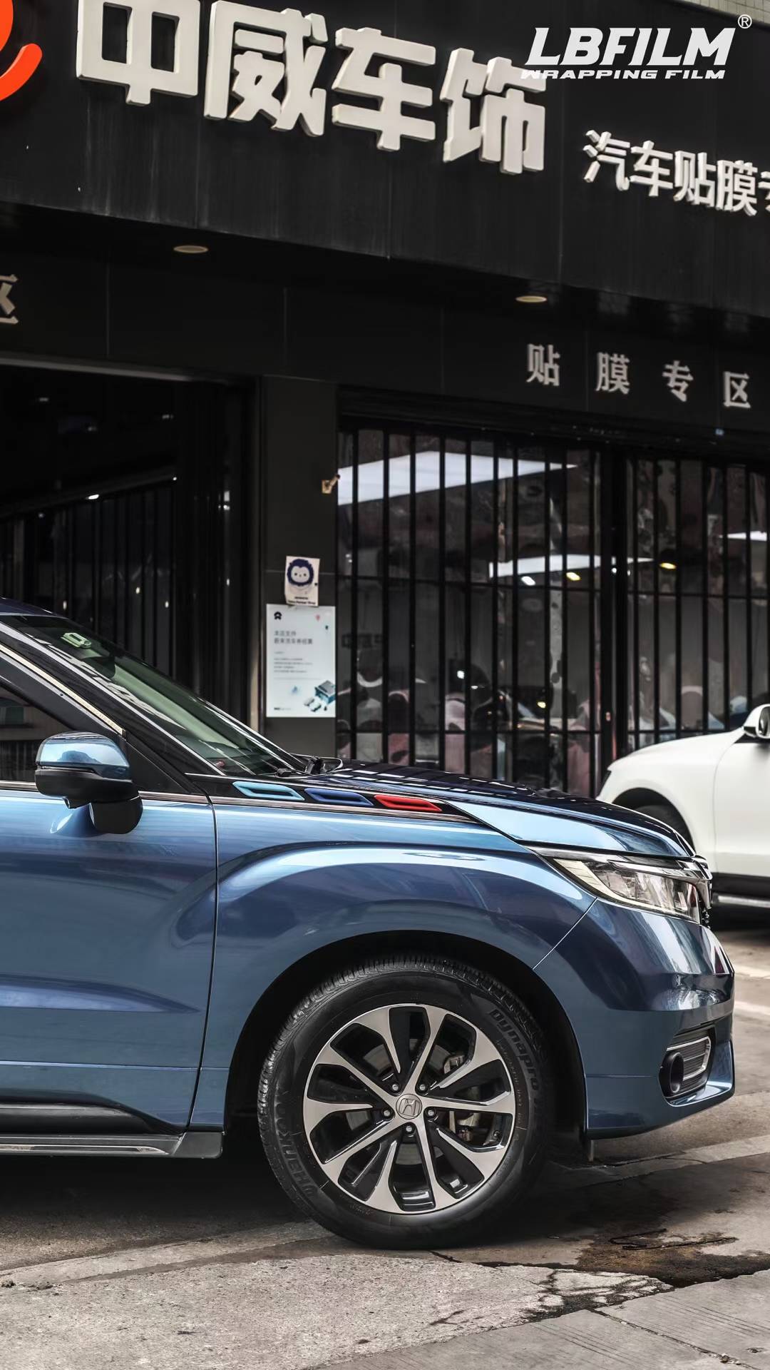 本田冠道lb改色膜液态金属量子蓝,液态金属系列最蓝的色系