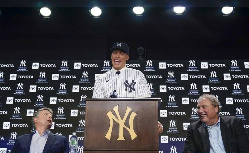 賈吉(aaron judge)美國職棒大聯盟紐約洋基以9年3.