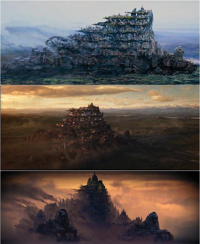 城市被建造在巨型的轮子上随时移动,而巨型的城市,譬如伦敦,为了抢