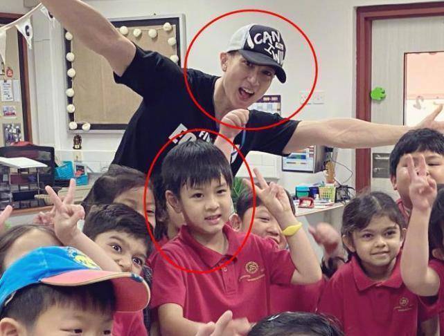 吴尊41岁生日,neinei嘟嘴"对眼"好可爱,7岁弟弟像极了妈妈_儿子_老婆