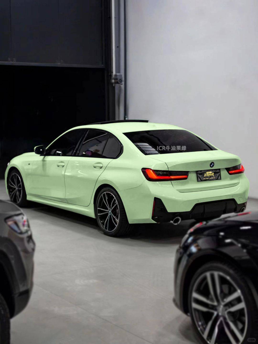 宝马3系icr改色膜牛油果绿,给人一种舒缓雅致的感觉_搜狐汽车_搜狐网