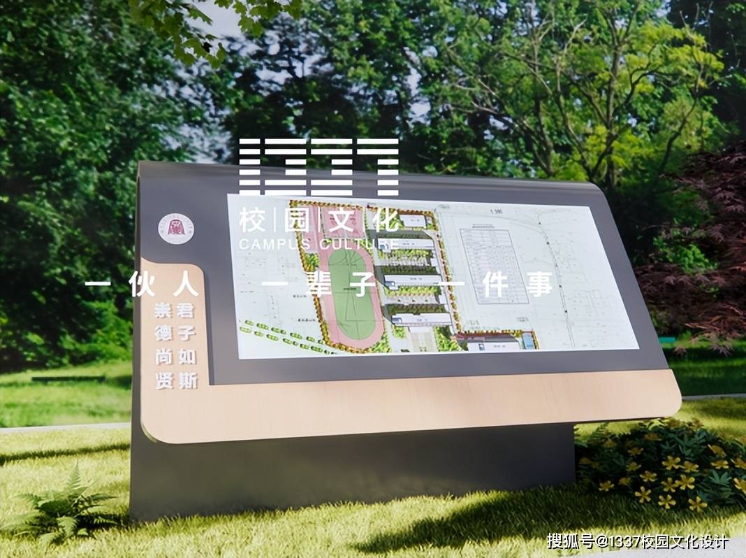 一级导视校园导视系统是地图,标志,定向标记和贯穿于学校建筑环境的