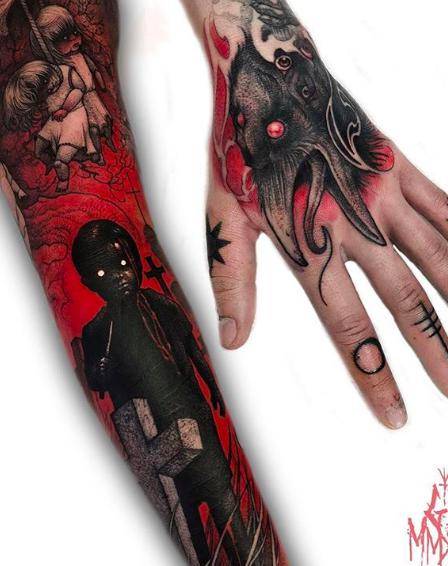 史诗级暗黑纹身,诡异爱好者的教科书