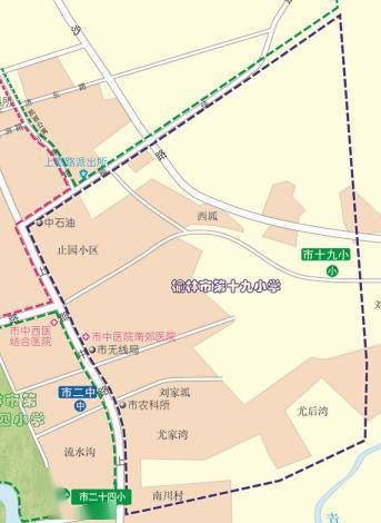 榆林市第二十小学位于长安路中段古城市场北侧,招收4个班,216名学生.