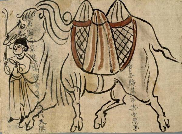 纸本,北宋,966年在敦煌藏经洞,还有一些绘画与宋金时期墓葬壁画的