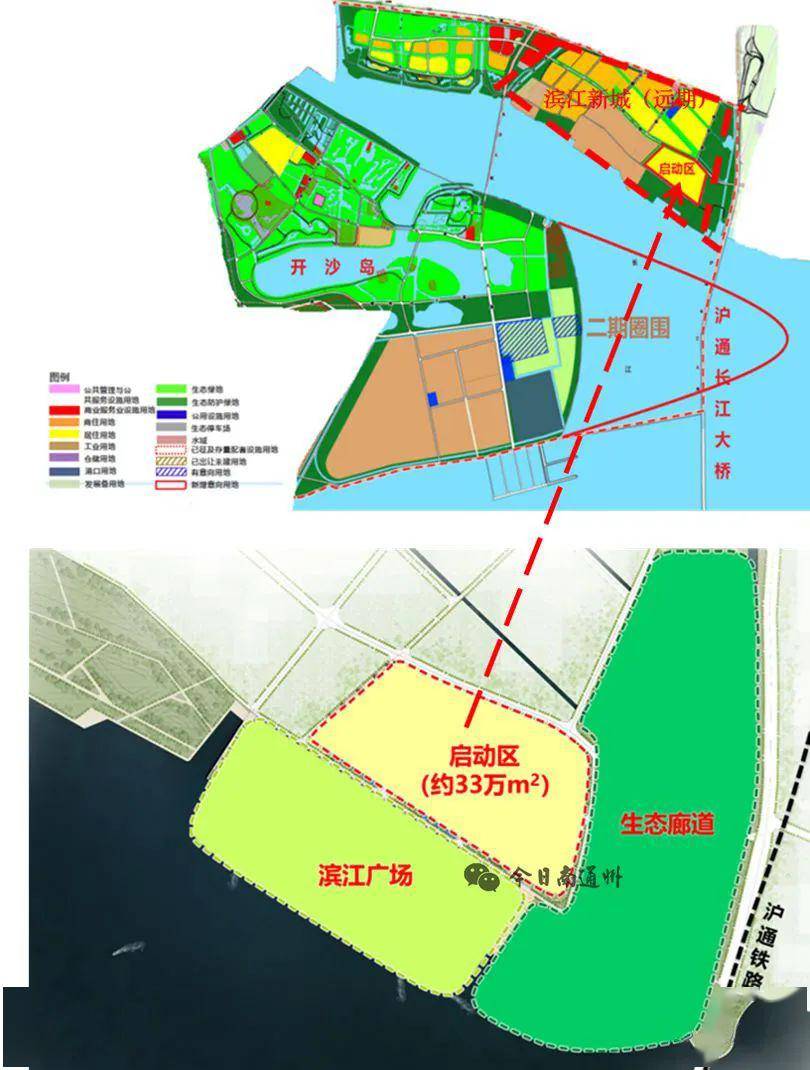 南通将诞生一座江北"新虹桥",坐落高铁新城之畔的滨江新城更加引人