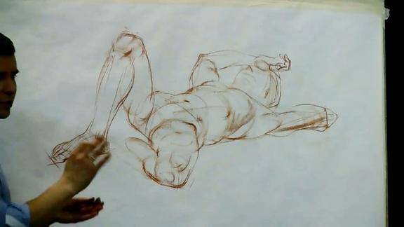 俄罗斯列宾美院课程素描人体结构解剖绘画高级讲师帅气超赞