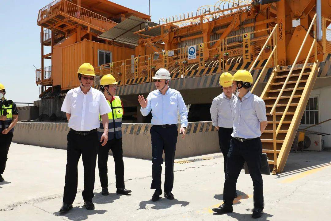 申能集团总经理倪斌带队调研长兴岛天然气越江隧道a线项目