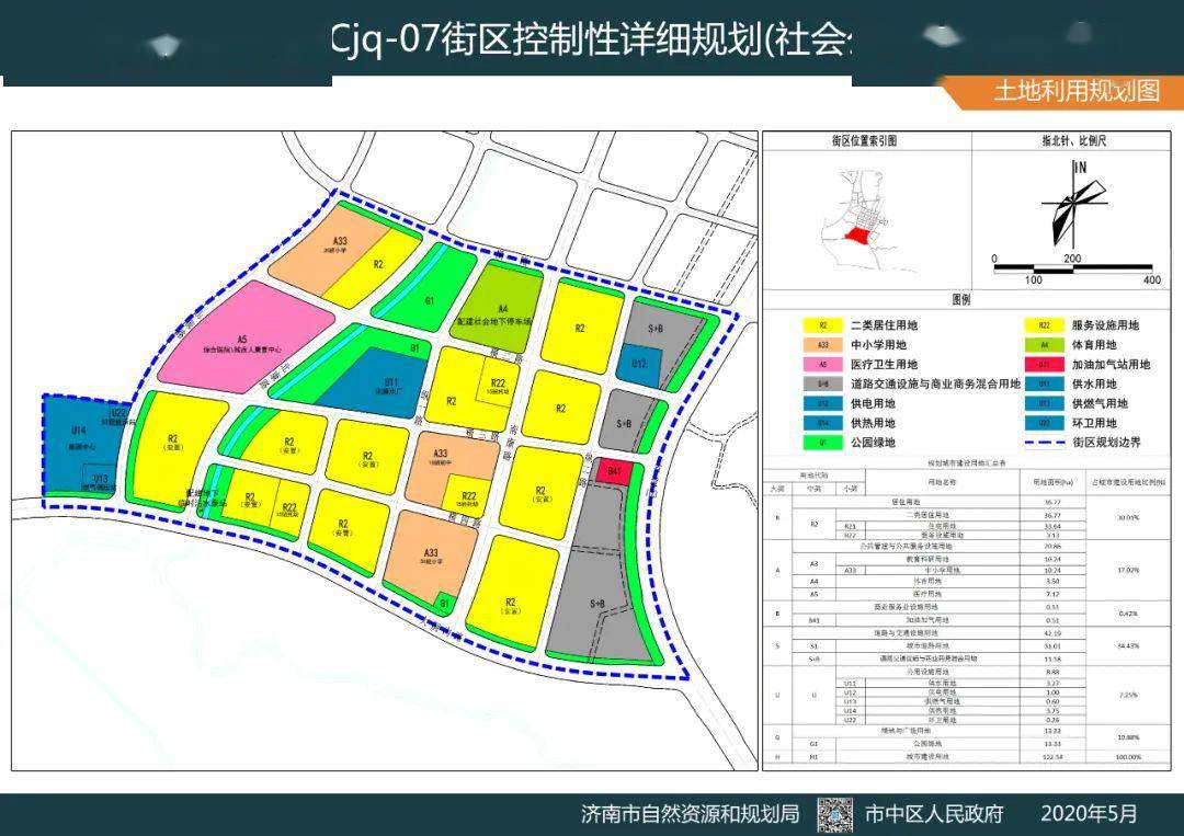 濟南這一街區控制性詳規出爐將建10萬多平方米公園6處學校