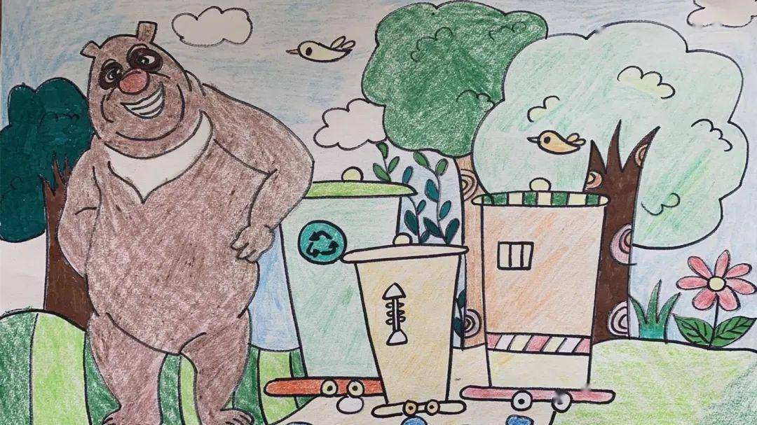 绿色微力量环保我先行汇文学校小学部举办生态环保绘画作品展