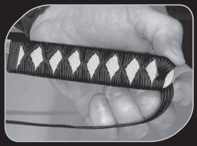 武士刀柄绳子的绑法图片
