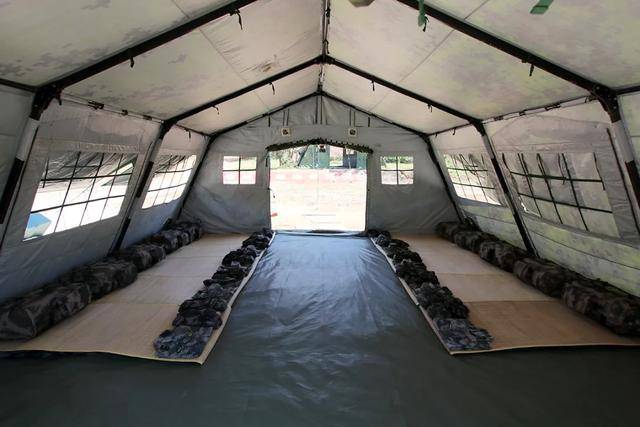 军用帐篷怎么搭图片