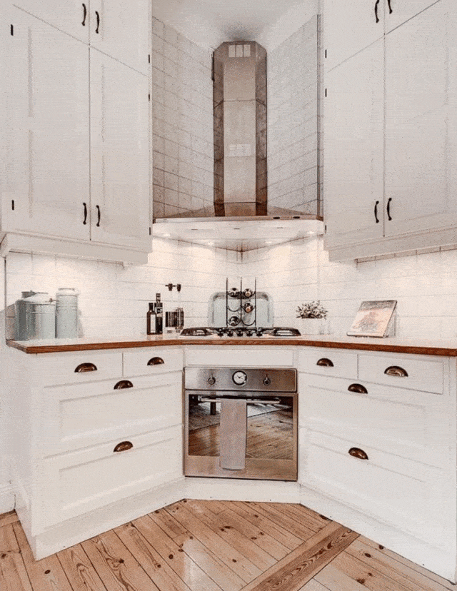 厉害!解决厨房拐角,变身储藏室,灶台,竟然连水槽都能