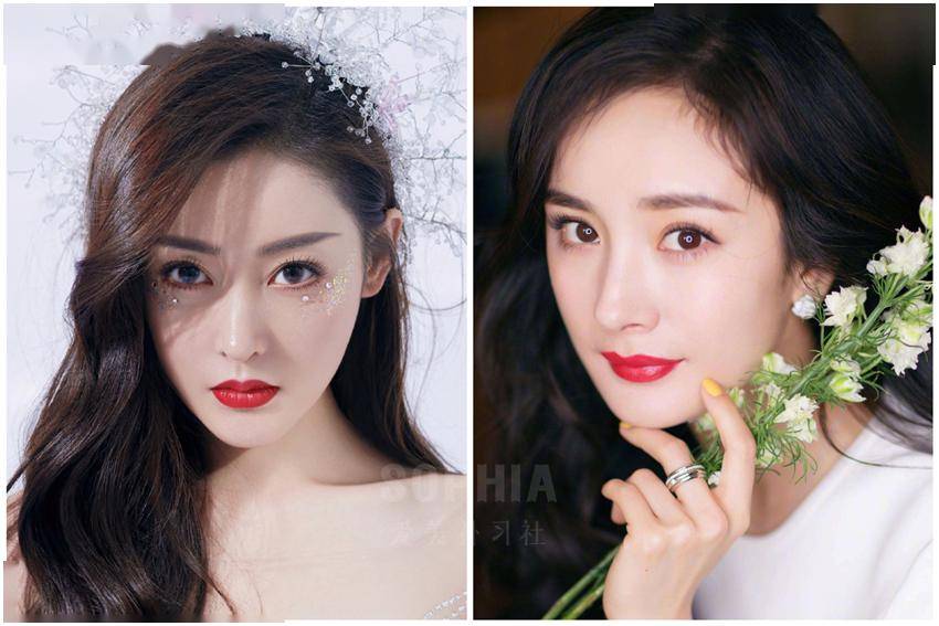 唇峰的勾画,也有一个明显的三角形.