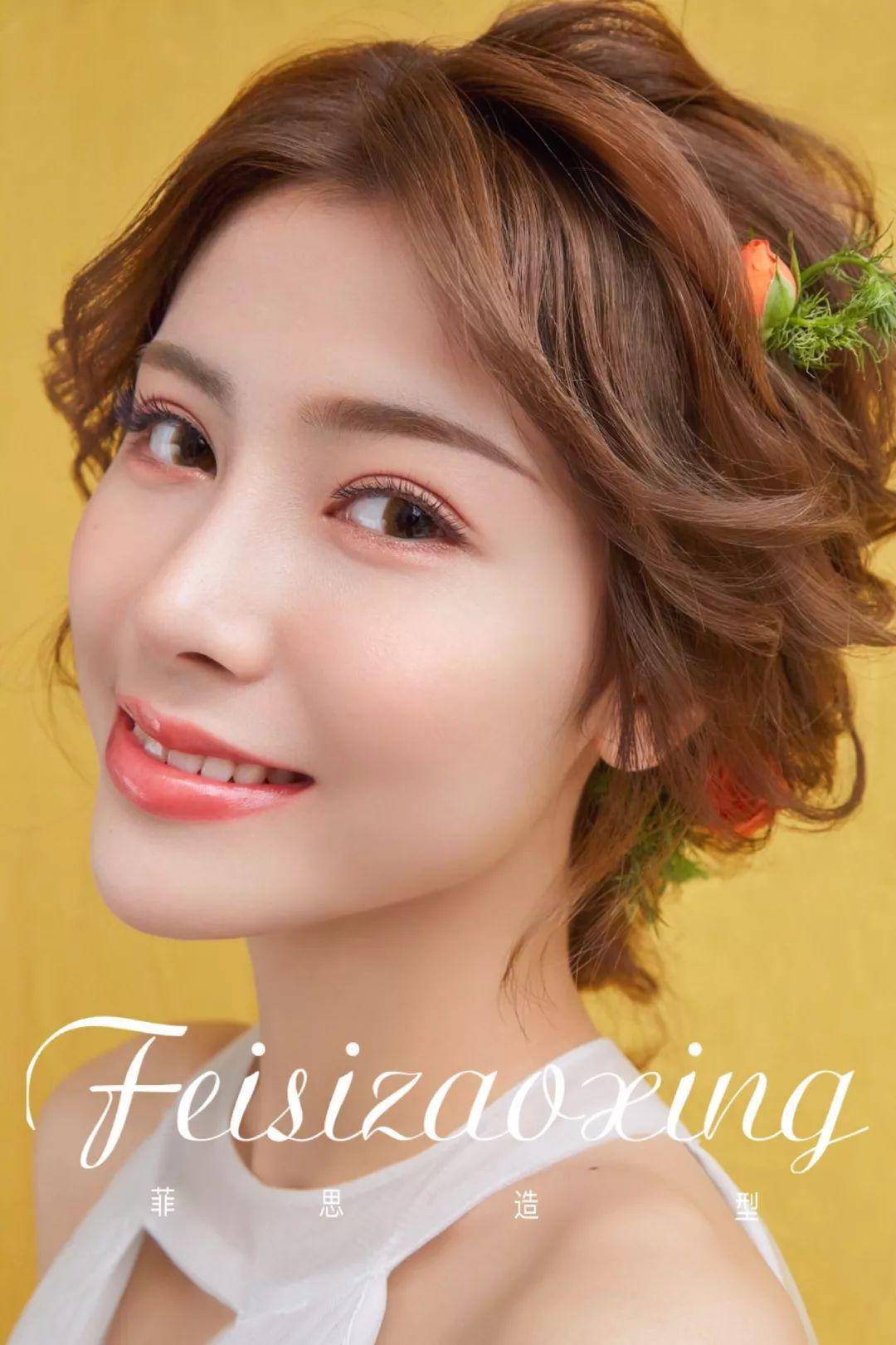 简约范儿新娘造型,甜美而纯粹~_发型