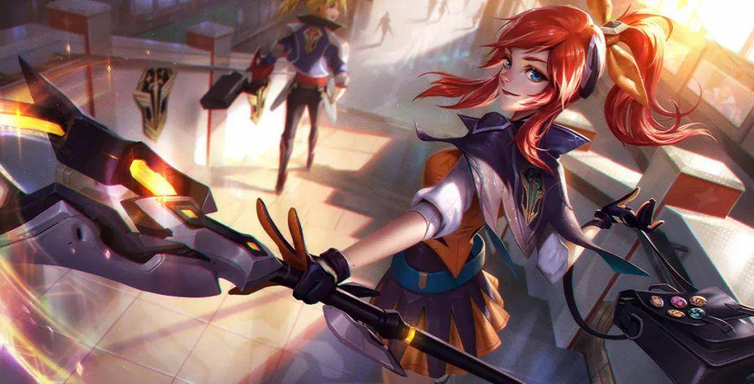 还有服饰上面也很精细,就像拉克丝战争学院的皮肤,袖子上的扣子和纹路