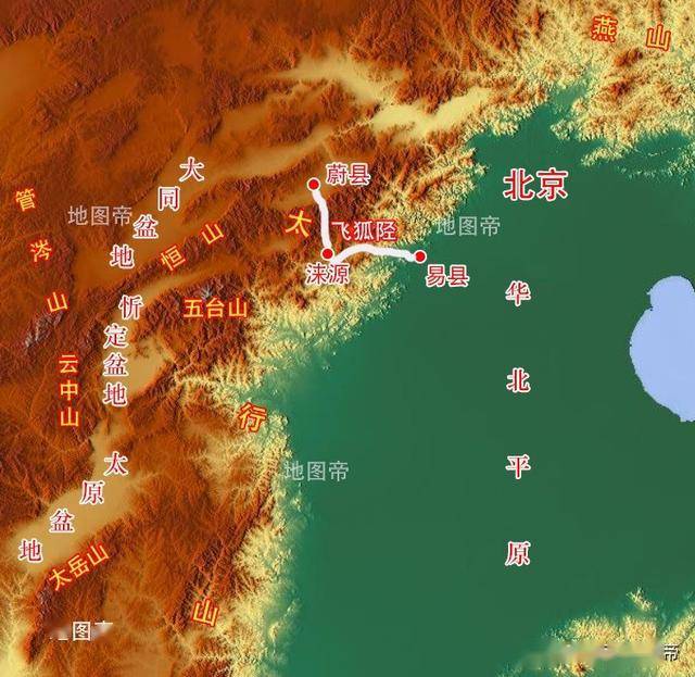 河北省中北部有个保定市,其西北部有个涞源县,位于太行山深处,飞狐径
