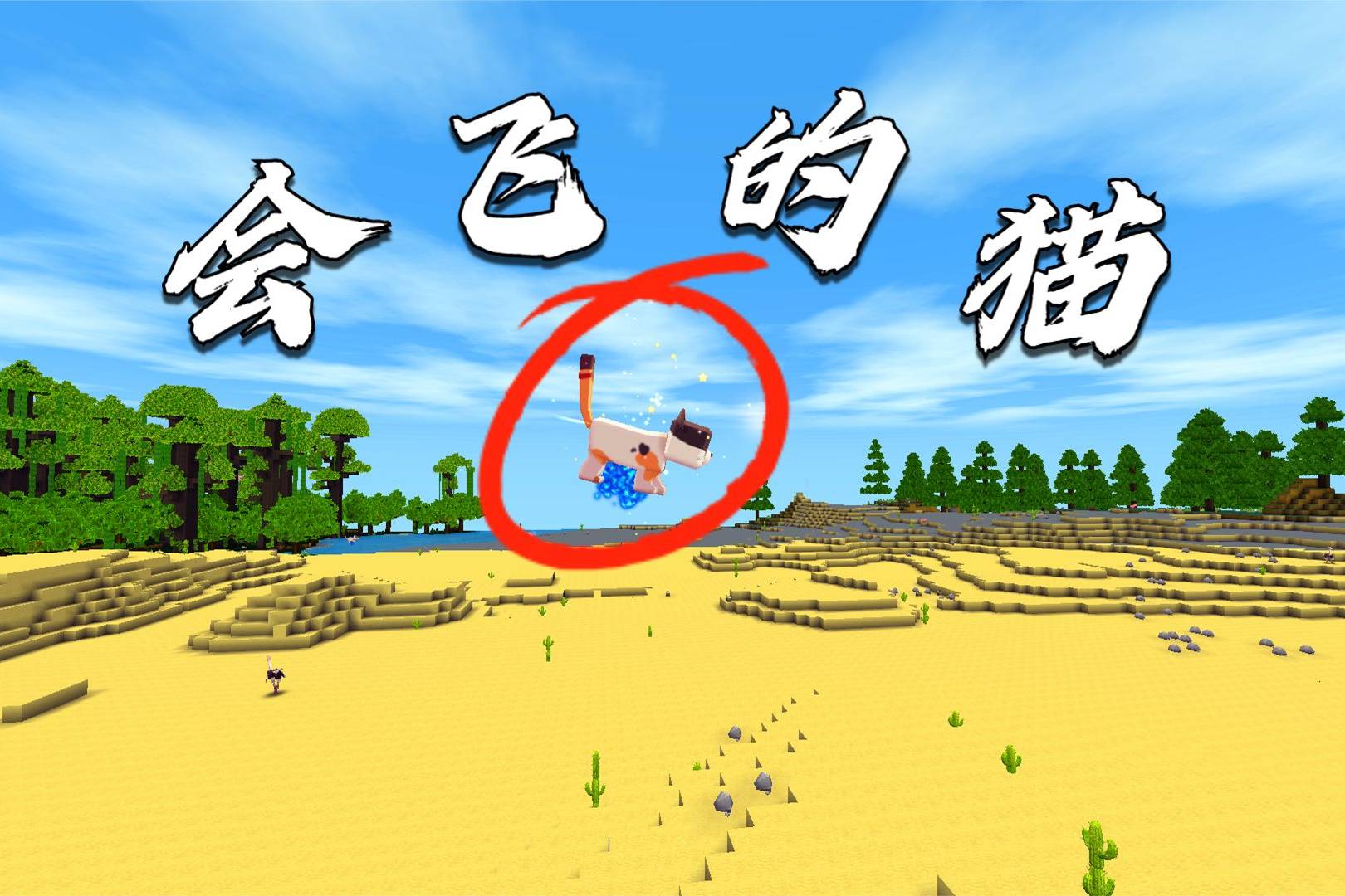 迷你世界用妙妙寻找会飞的猫居然什么都不用做就可以成功