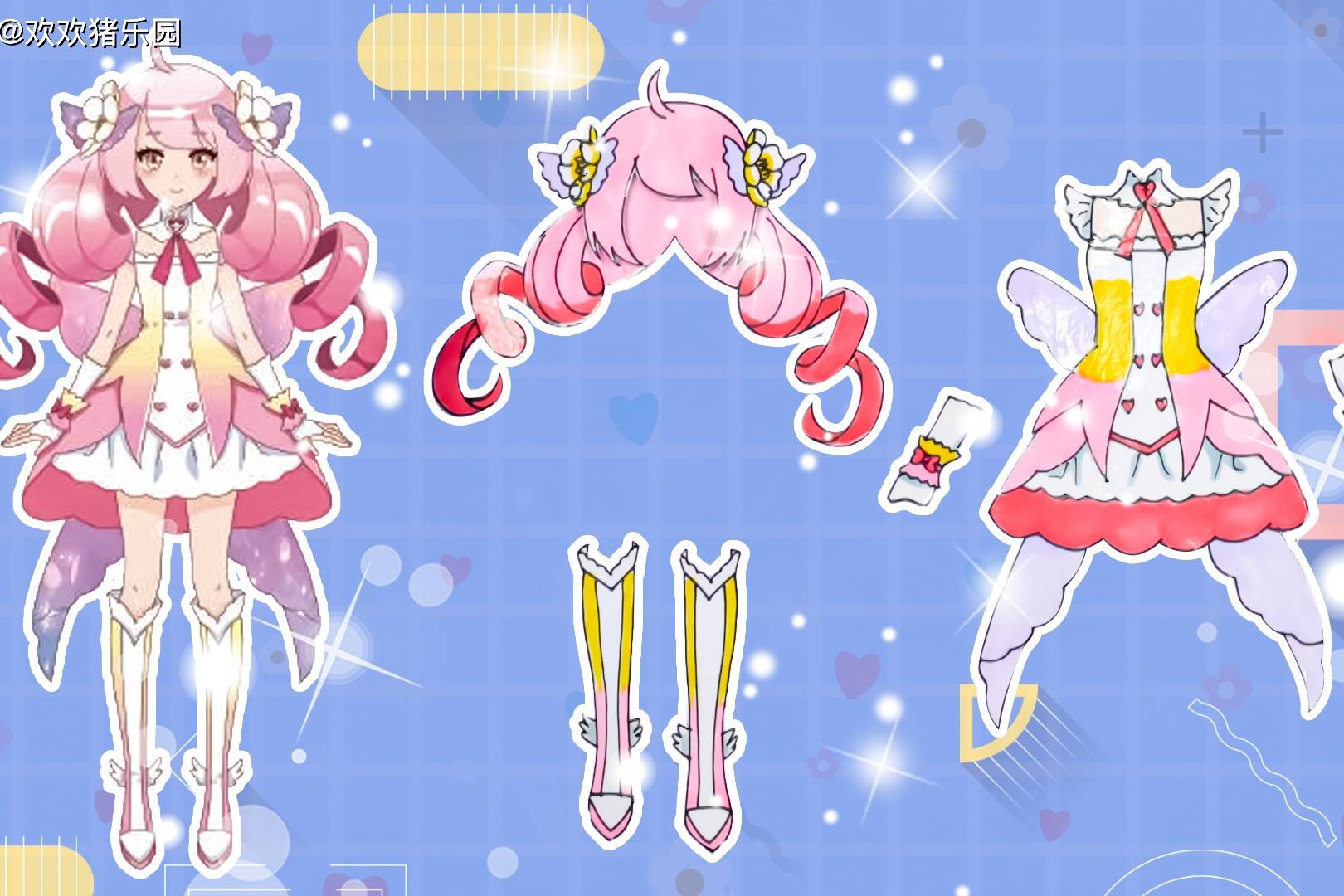 手工纸娃娃玩具纸娃娃装扮小花仙雪城爱装扮