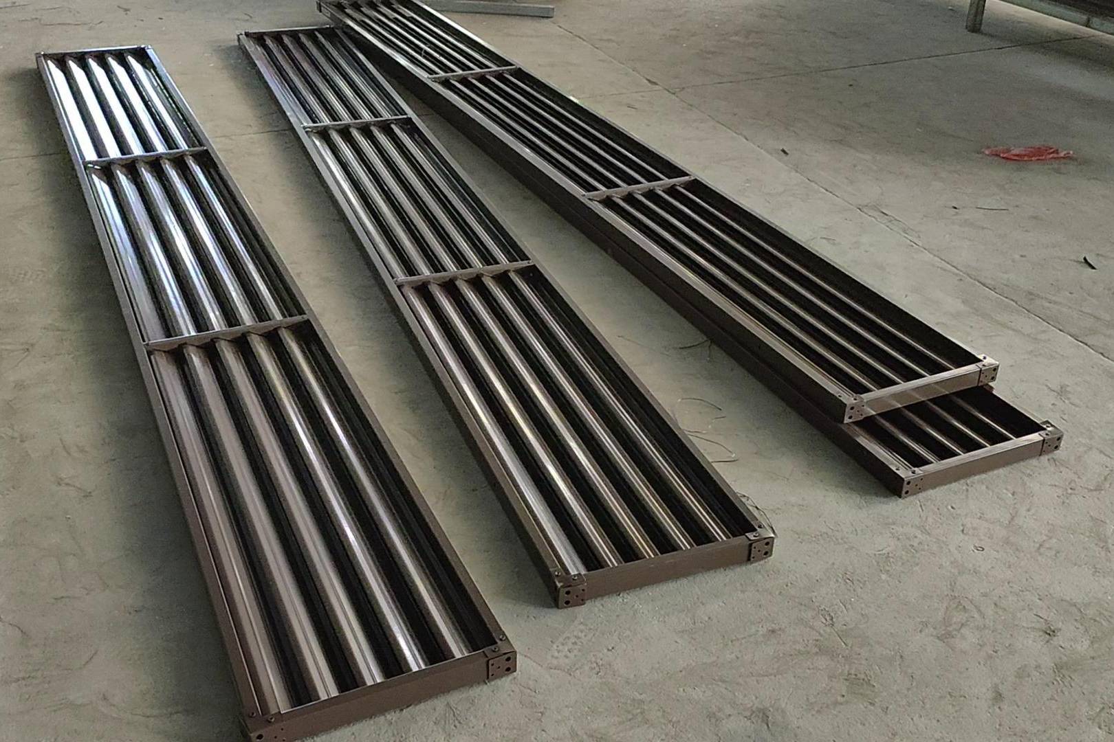 小区建筑组装型固定式镀锌钢喷塑金属百叶窗