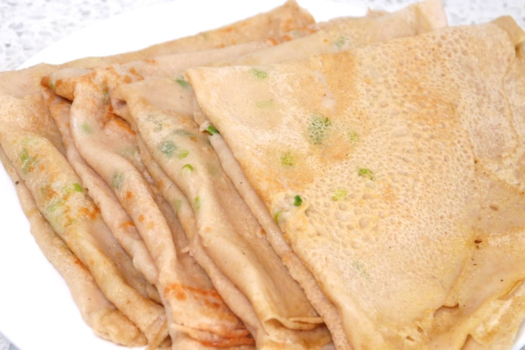 高粱面煎饼2分钟一张简单快速香软筋道好吃健康